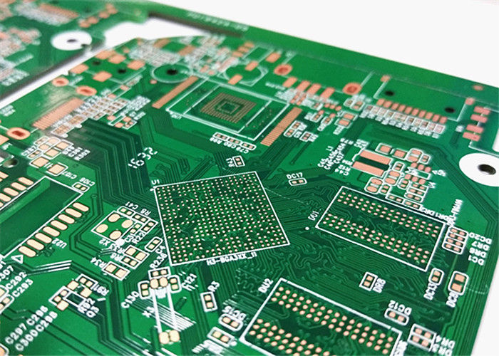 HDI FR4 Rigid Circuit Board Green Soldermask 2OZ Copper With Immersion Gold