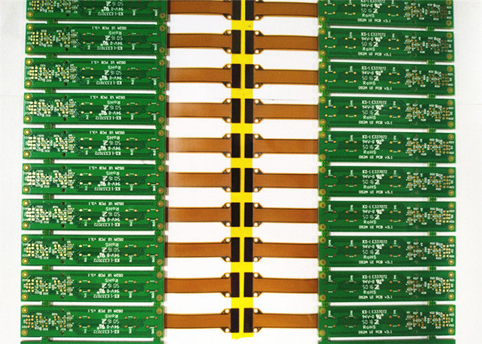 Rigid Flex Power Supply Print Circuit Board ENIG Green Soldermask Surface Treatment HASL PCB