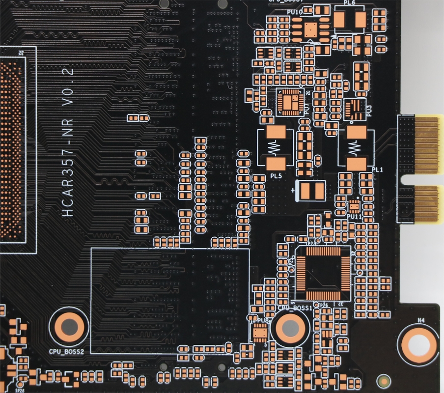 1.6mm Board Thickness Multilayer printed electronic circuit With ENIG 1U Surface electronics manufacturers