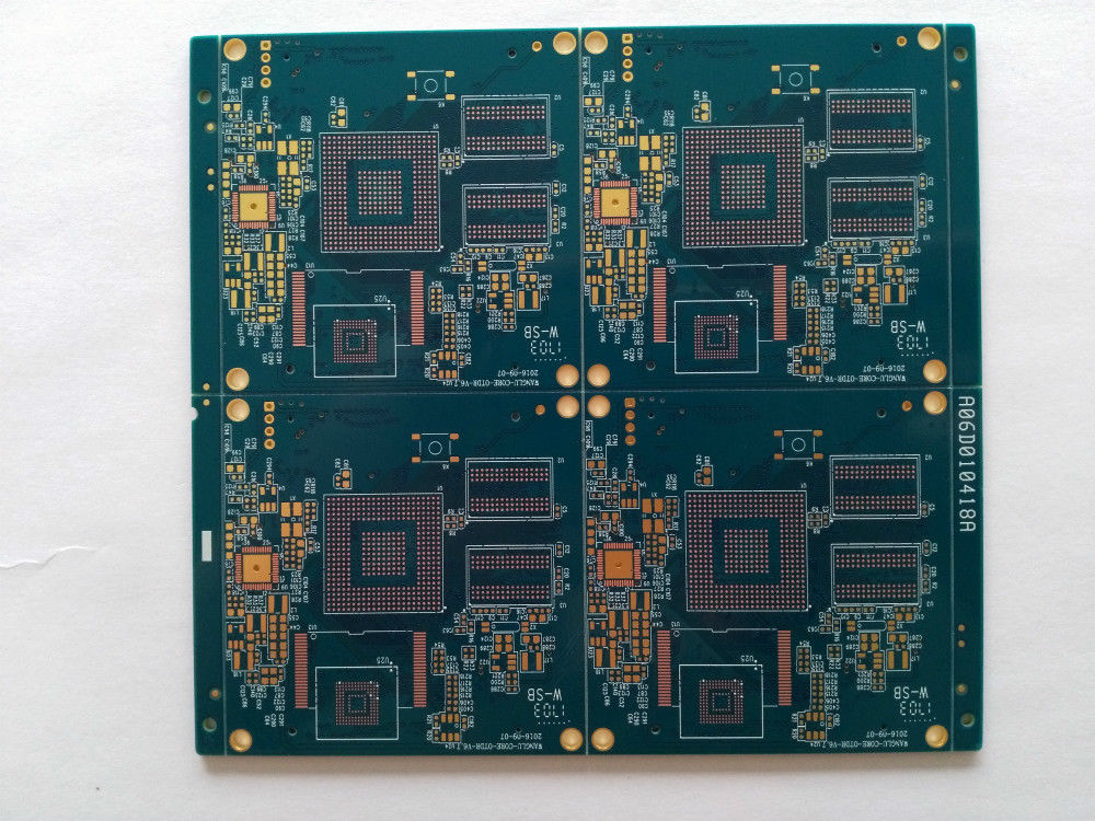 Multilayer Green 4 Layer 2OZ Rigid Printed Circuit Boards Fr4 SMT PCB Assembly