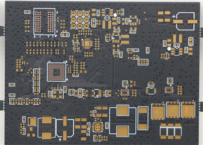 Heavy Copper 6L Black Soldermask Immersion Gold FR4 Print Circuit Board PCB