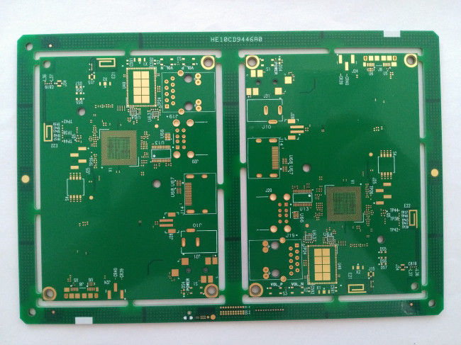 10 layers HDI FR4 PCB Circuit board ENIG green soldmask min drill hole 0.1mm