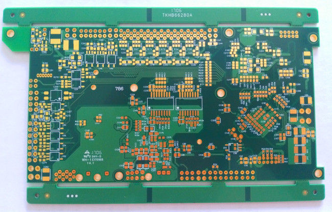 10 layers Multilayer PCB Board immersion gold ENIG 1u" green soldmask white silkscreen