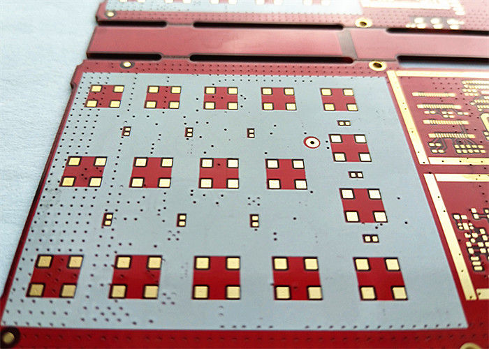 HAL FR-4 Material Red Soldermask 2layer 2oz Immersion Gold Multilayer PCB Board