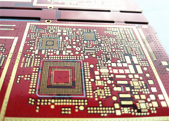 HAL FR-4 Material Red Soldermask 2layer 2oz Immersion Gold Multilayer PCB Board