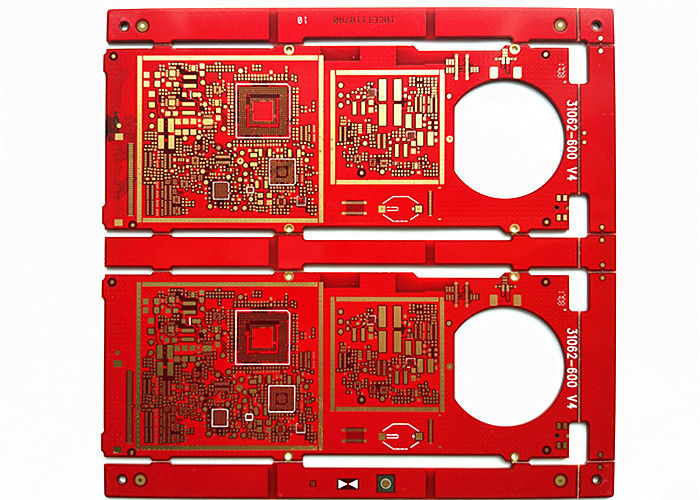 HAL FR-4 Material Red Soldermask 2layer 2oz Immersion Gold Multilayer PCB Board