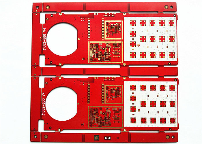 HAL FR-4 Material Red Soldermask 2layer 2oz Immersion Gold Multilayer PCB Board