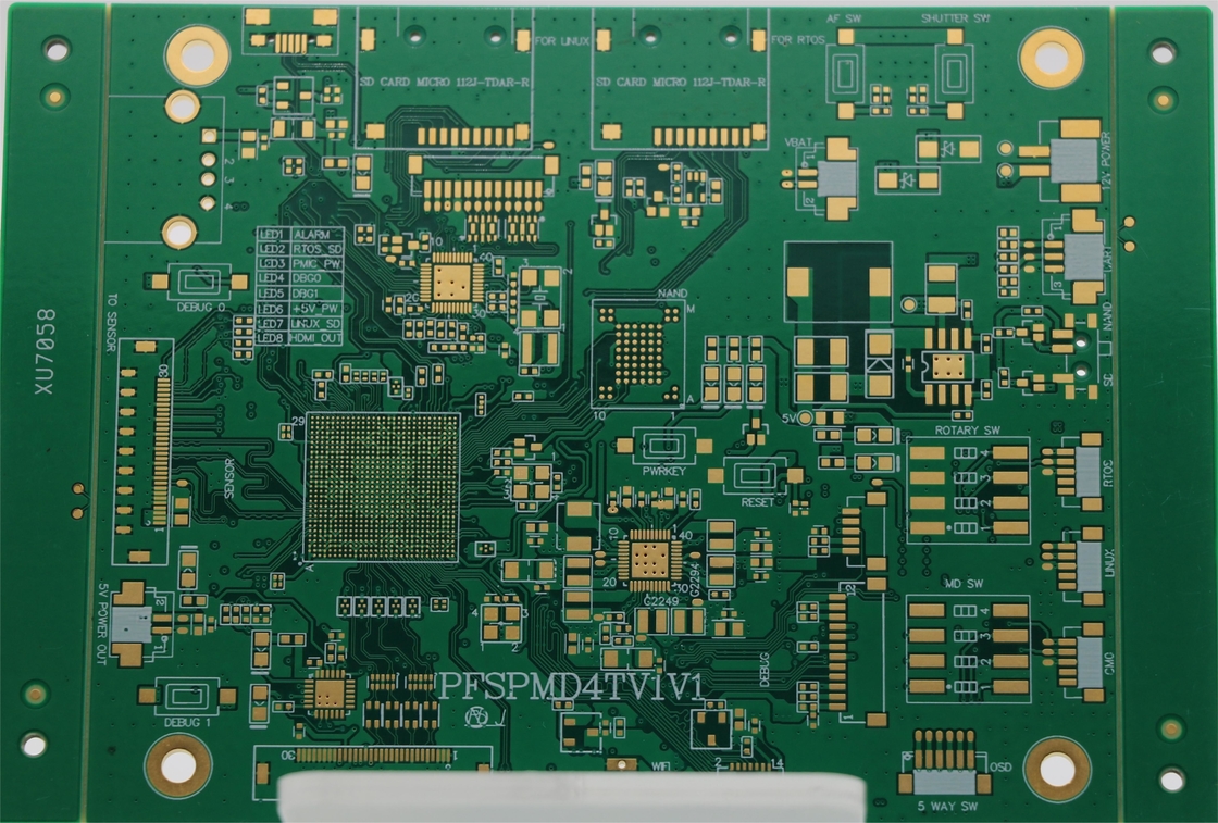4 Layers 2 OZ FR4 printed Electronics Circuit Board ENIG Surface Black Soldmask Prototype pcb factory