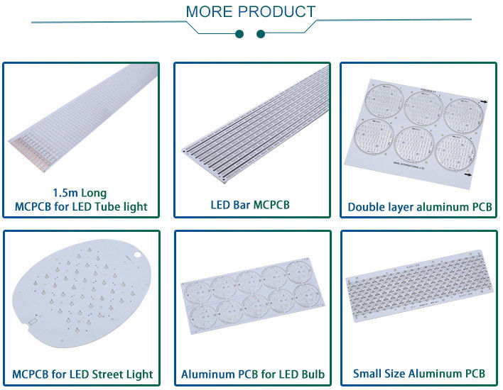 Double Sided&Aluminium PCB&Finest Original 1.0W Led Light Circuit Board Thermal Conductivity Long Pcb
