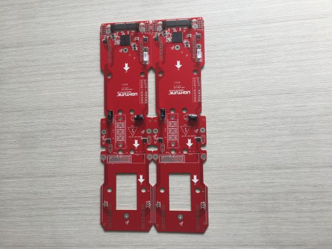 Red Soldermask HASL UL 94V0 FR4 PCB Assembly