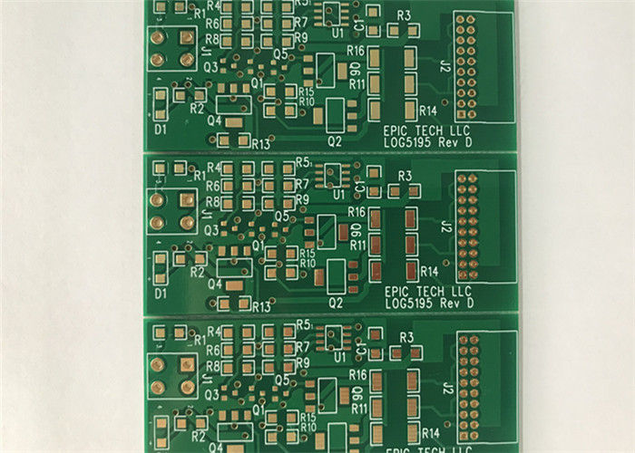 FR4 4 Layer 2U'' 2OZ HASL/ENIG Surface PCB Prototype ENIG Green Soldmask White Silkscreen With Gold Finger