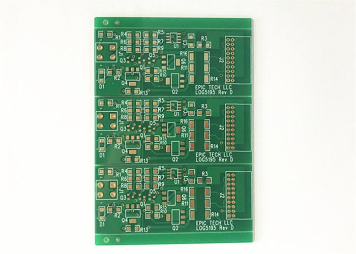 FR4 4 Layer 2U'' 2OZ HASL/ENIG Surface PCB Prototype ENIG Green Soldmask White Silkscreen With Gold Finger