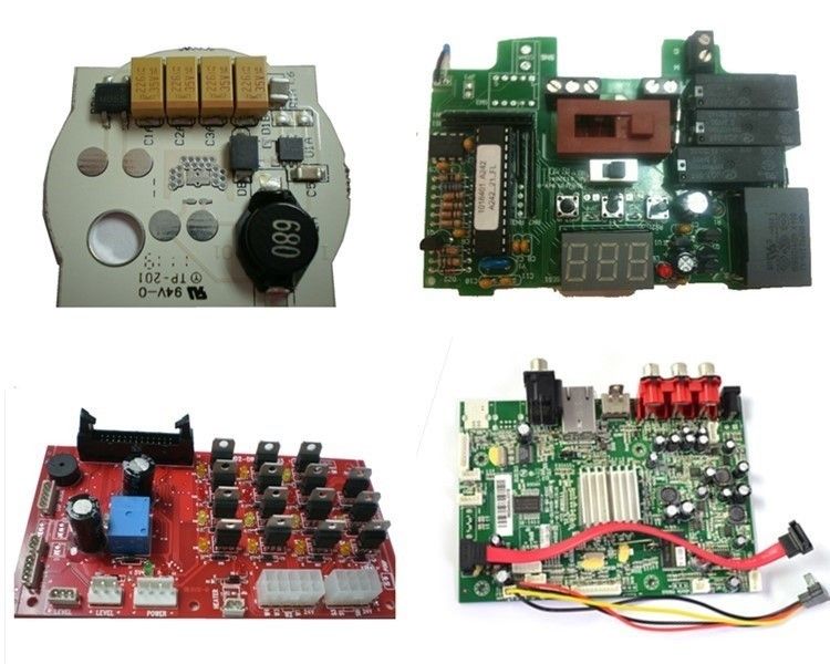 4 - слойный черный Soldmask Белая шелковая сетка прототип PCB