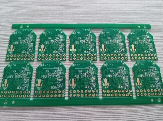 1.0mm Thickness 0.5z Copper Green Somdask 2 Layers PCB Printed Circuit Board