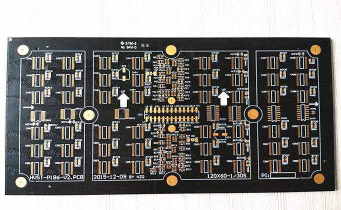 1oz Copper ENIG Surface Black Soldermask Electronic Printed Circuit Board PCB