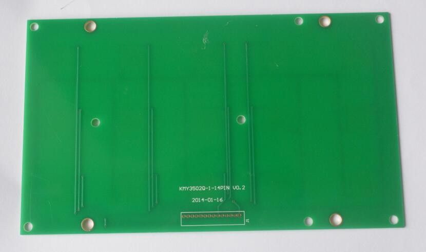 2 - слойный 1oz толщина меди Зеленый Soldmask FR4 PCB прототип
