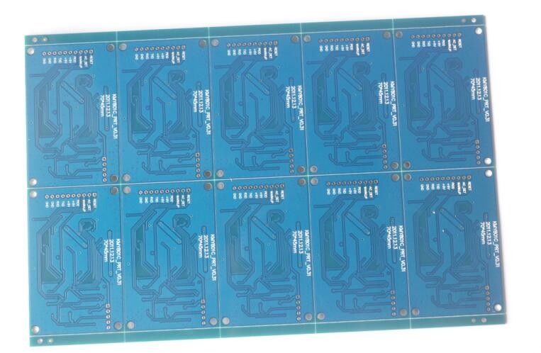 Blue Soldmask HASL Двусторонняя электронная печатная плата FR4 без свинца