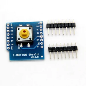 FR4材料绿色/蓝色焊料掩模HASL/ENIG表面WeMos D1迷你开关1按钮屏蔽板SMT PCB组件PCBA