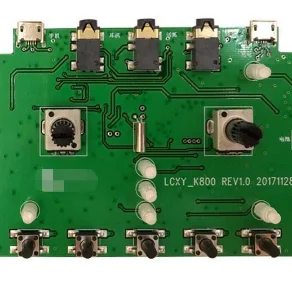 2层SMT PCB组装pcba板原型服务绿色Soldmask白色丝网
