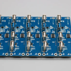 FR4 6 Layer 1.6mm 1OZ Blue Soldermask Printed Circuit Board Assembly