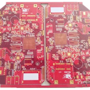 重铜PCB PCBA 4层FR 4红色Soldmask