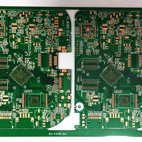 HDI FR4 Rigid Circuit Board Green Soldermask 2OZ Copper With Immersion Gold