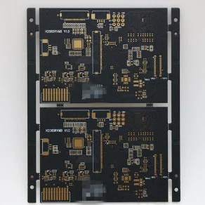 重铜6L黑色软钎焊掩模浸金FR4印刷电路板PCB