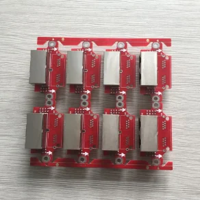UL 94V0 FR4 Electronic Circuit Board Assembly Red Soldermask